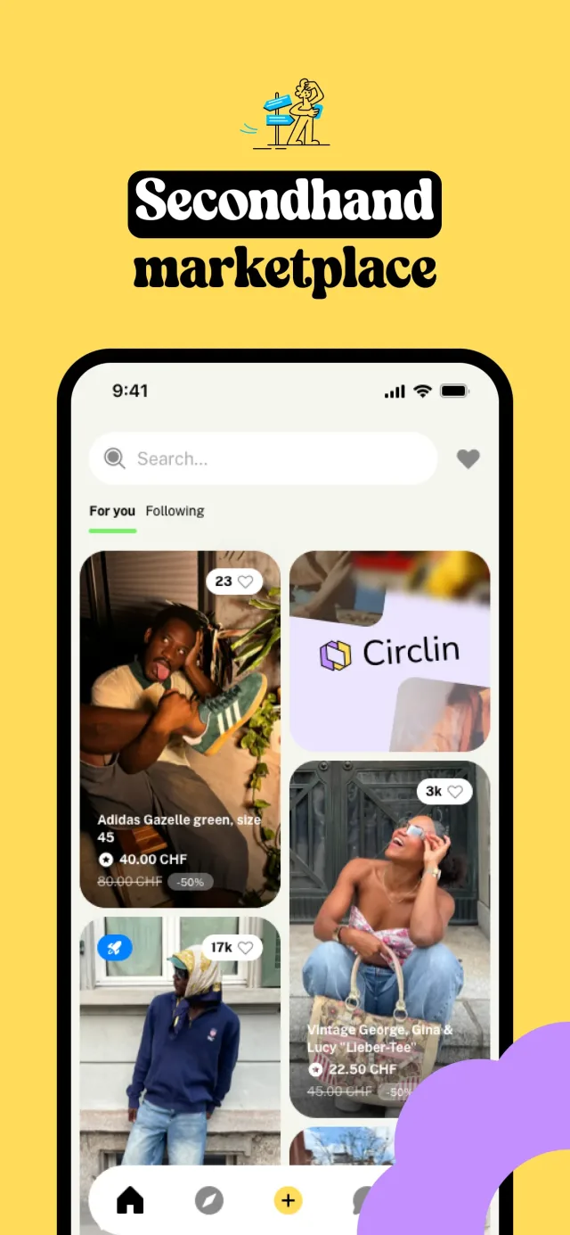 Circlin on the App Store: a secondhand fashion marketplace